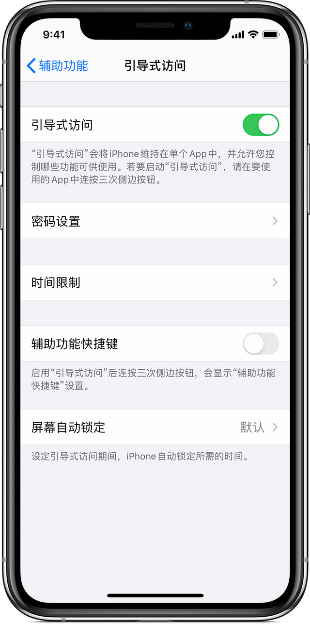 泊头苹果手机维修分享如何在 iPhone 上退出引导式访问 