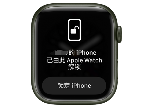 泊头苹果手机维修分享用 AppleWatch 解锁配备面容 ID 的 iPhone方法 