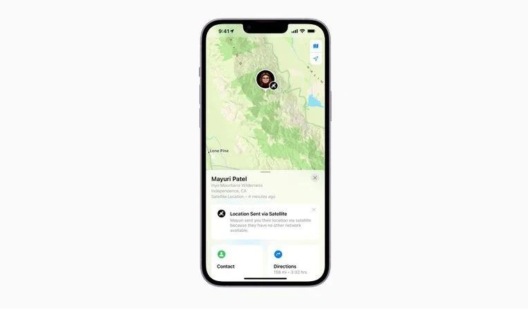 泊头苹果14维修分享iPhone14系列中 FindMy功能通过卫星分享位置方法教程 